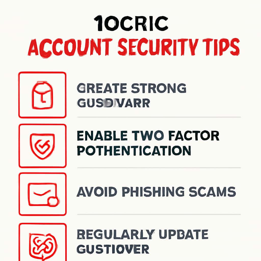 Diagram illustrating account protection strategies for 10Cric.