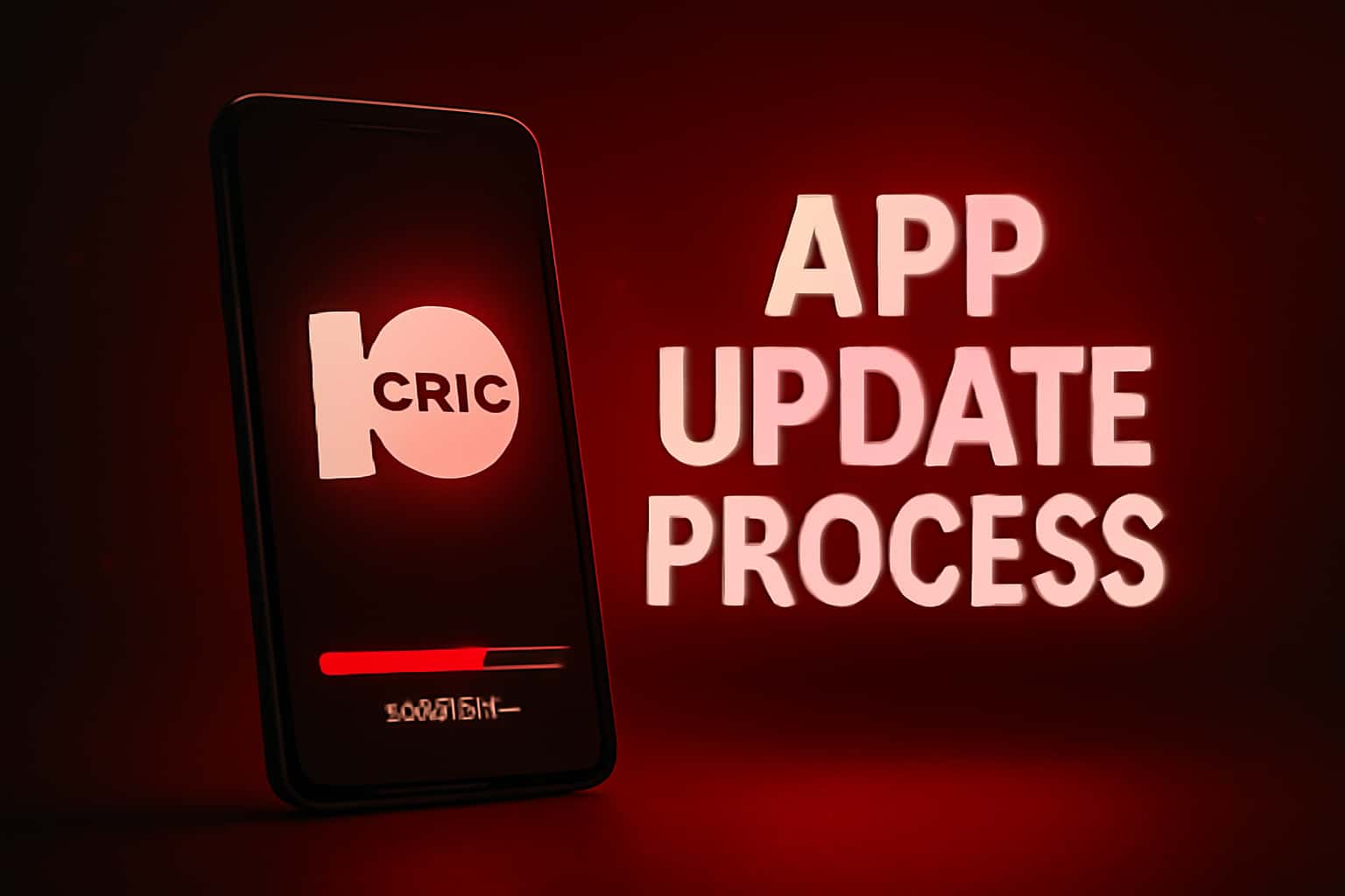 Illustrative image showing the steps for updating the 10Cric app.