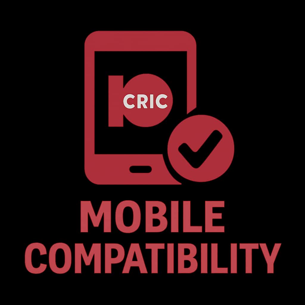 Icon representing 10Cric Mobile Compatibility.
