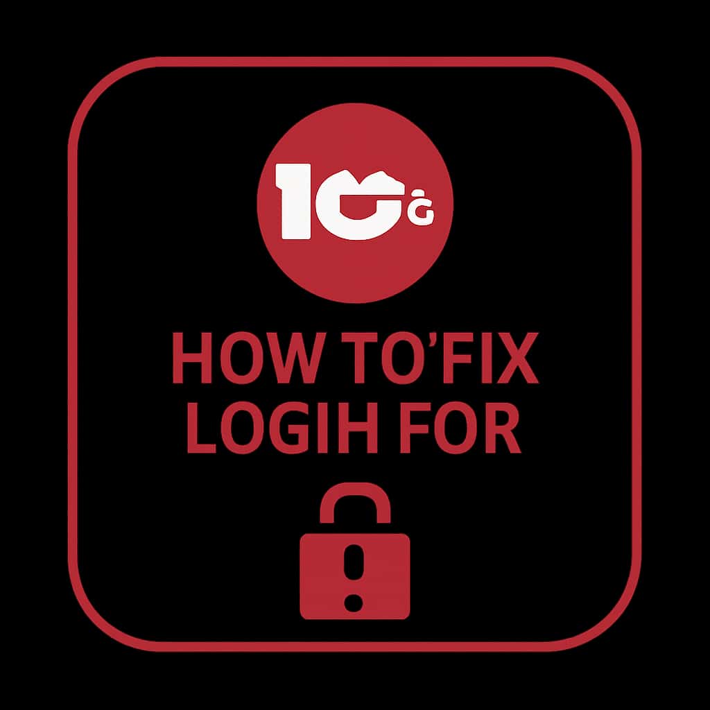Icon representing guide for fixing login issues on 10Cric