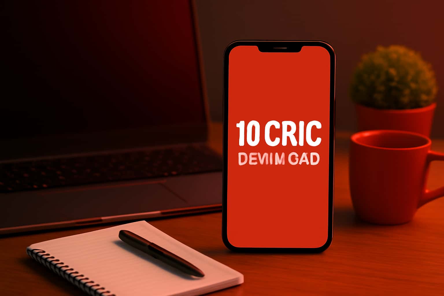 A neutral informational scene representing the 10Cric download process.