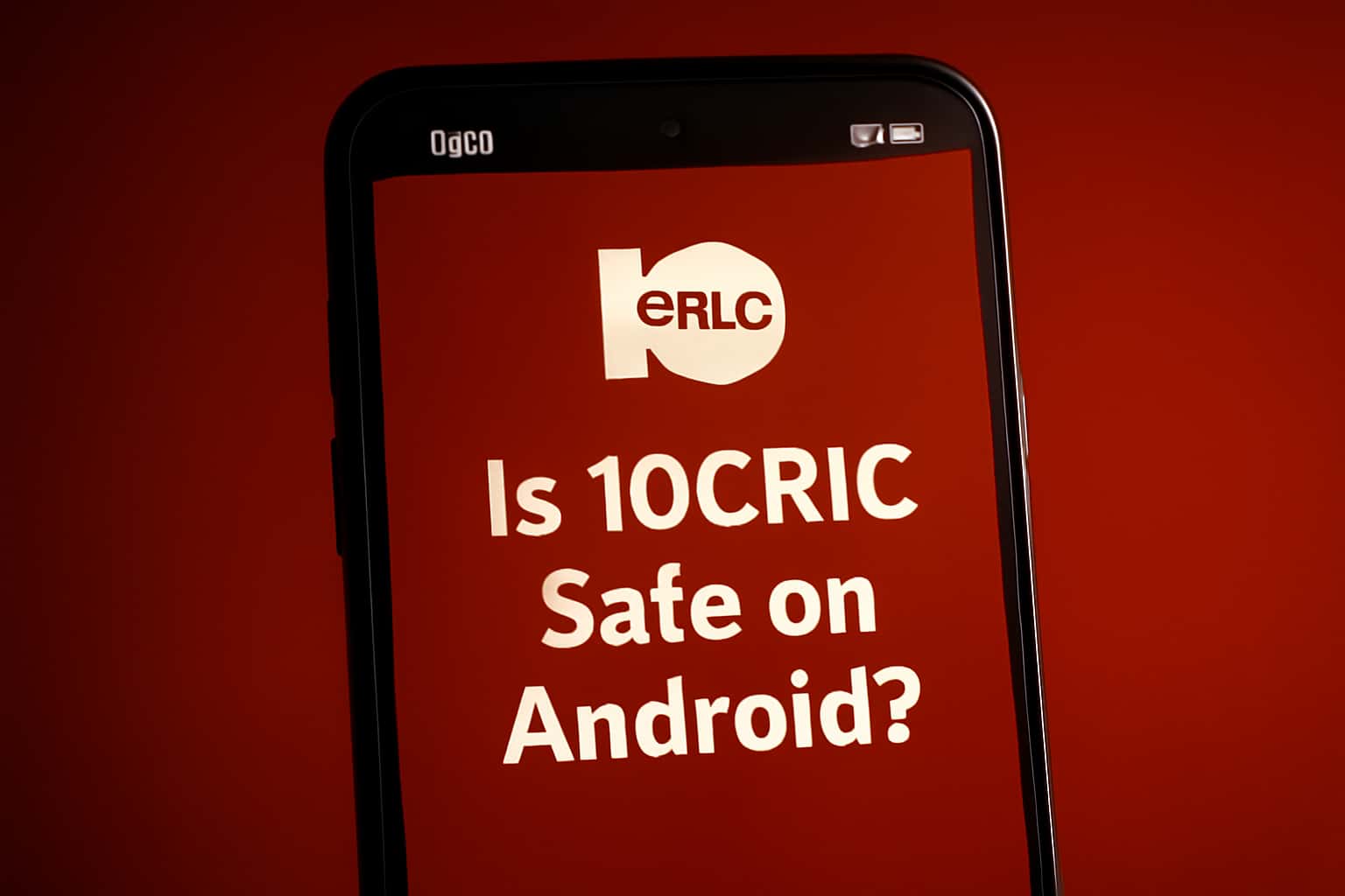 An informative scene illustrating the safety of the 10Cric app on Android.