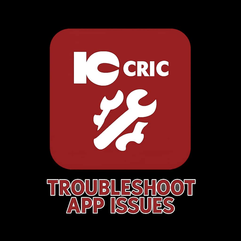 Icon representing 10Cric app troubleshooting guide.