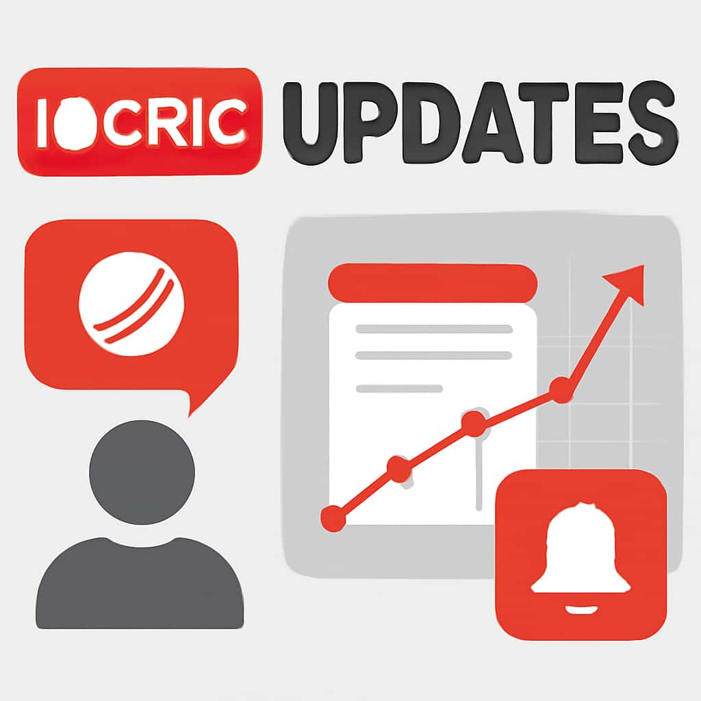 A visual diagram explaining the update topics related to the 10Cric application.