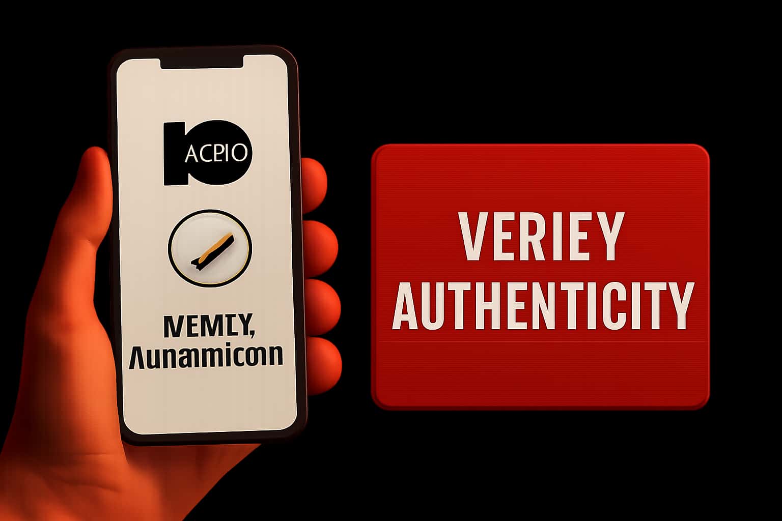 A professional representation of verifying the authenticity of the 10Cric app.